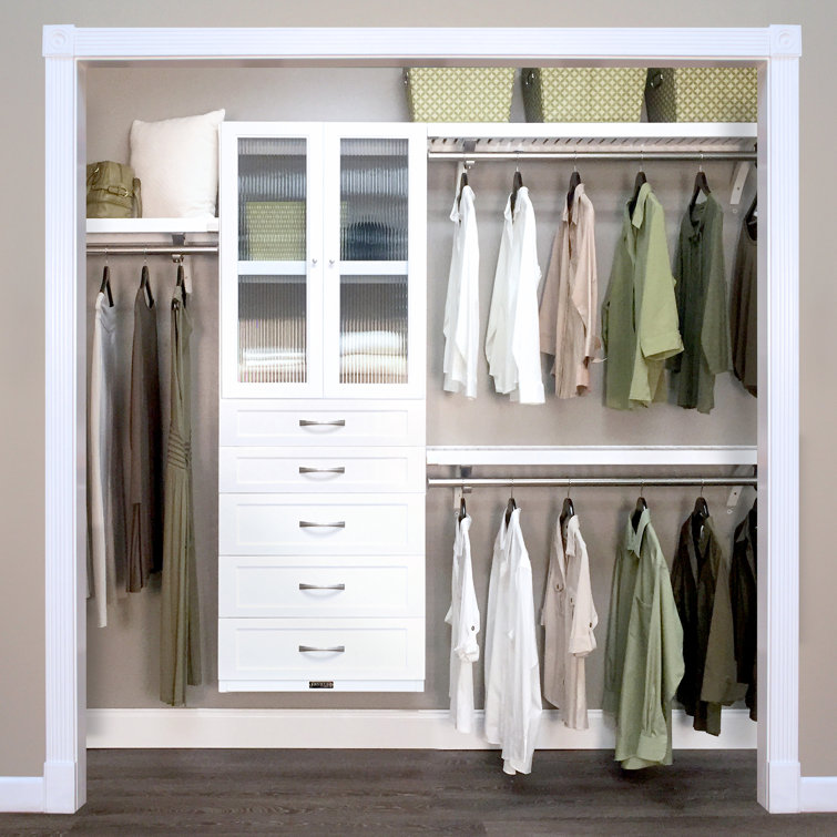 John Louis Home Woodcrest 48" W 120" W Closet System ReachIn Sets